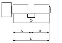 Wkładki sys jednego klucza drzwi Delta zębatka ZEW
