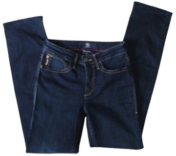 BOGNER 26 R.34 super shape spodnie damskie jeans slim wys.stan