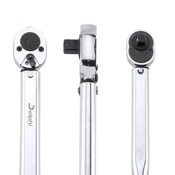 ДИНАМОМЕТРИЧЕСКИЙ КЛЮЧ 1/2 28-210 Нм CrMO и CrV + 3 ГОЛОВКИ 17,19,21 мм +- 4%