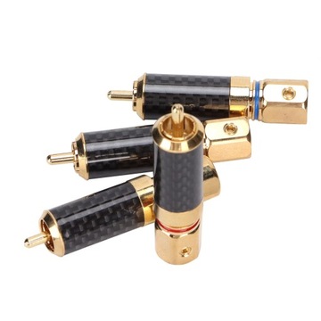 Preffair 4шт Lotus Audio Plug Позолоченный