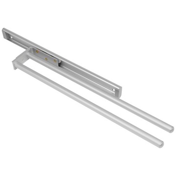 Wysuwany wieszak na ręczniki 2 ramiona 440mm mat