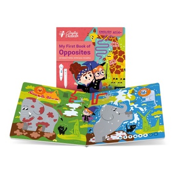 КНИГА МОЯ ПЕРВАЯ КНИГА ПРОТИВОПОЛОЖНОСТЕЙ, ЧИТАЕМ С АЛЬБИКОМ АЛЬБИК ЧИТАЕТ ПО АНГЛИЙСКИ