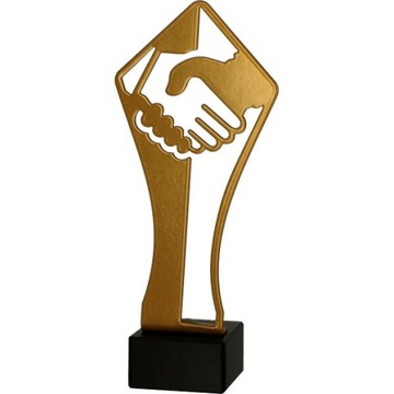 STATUETKA FIGURKA METALOWA RĘCE DŁOŃ 21cm GRAWER