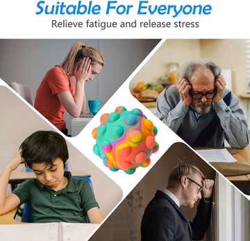 МЯЧ АНТИСТРЕСС POP IT BALL GNIOTEK PUSH POP