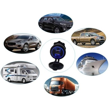 РАЗЪЕМ АВТОМОБИЛЬНОГО ЗАРЯДНОГО УСТРОЙСТВА 2x USB 1A 2.1A