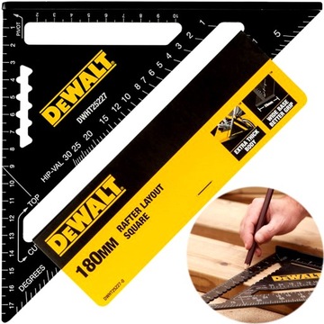 Kątownik ciesielski metryczny DeWalt 18cm
