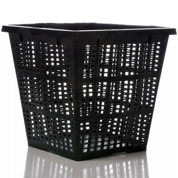 Горшок для водных водных растений в пруду квадратного квадрата 23x23x13