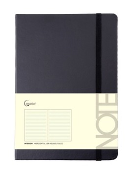 NOTES NOTATNIK 96 KARTEK A7 CZARNY W KRATKĘ