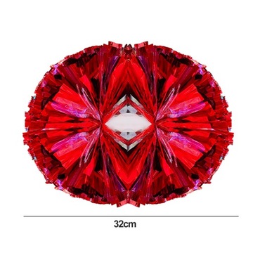 Двуглавый металлический помпон для черлидинга, цветочный шар