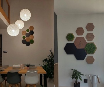 3D НАСТЕННЫЕ ПАНЕЛИ ЧЕРНАЯ ШЕСТИУГОЛЬНАЯ МЕЛОВАЯ ДОСКА