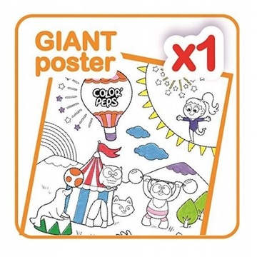 Большой чемодан с 10 фломастерами и 12 мелками MAPED.