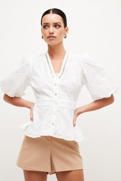 11Q 921 KAREN MILLEN BLUZKA Z AŻUROWYM WZOREM 40