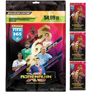 KARTY FIFA 365 ADRENALYN 2024 MEGA ZESTAW STARTOWY PANINI ALBUM Startowy