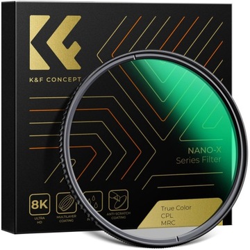 Filtr K&F Concept CPL 8k MRC Nano X Slim True Color 77mm