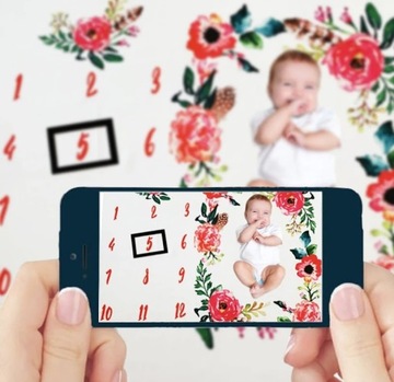 БОЛЬШОЙ ФОТО коврик плед для детских фотографий СМАРТФОН фон