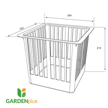 Смотровой колодец с крышкой 300х300 А15 до 1,5Т