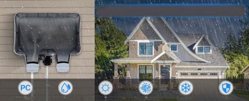 Двойной гнездо IP66 Садовый Внешний водонепроницаемый 230 В сокет