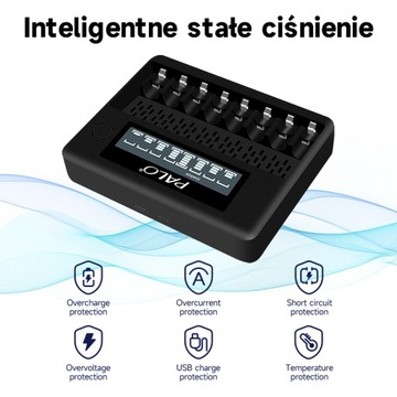 8 шт., 3000 мАч, 1,2 В, Ni-MH аккумулятор AA R6 + зарядное устройство