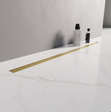 ODPŁYW LINIOWY ZŁOTY 90 CM SLIM GOLD NEW TRENDY