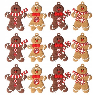 24 Sztuk Choinki Kreatywne Ozdoby Z Piernika Xmas