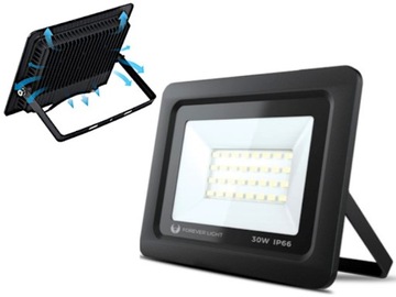Mocny Reflektor Wodoodporny Zewnętrzny LED 30W