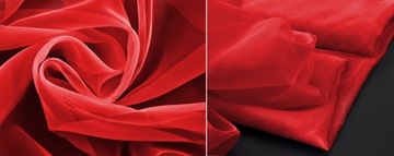 Вуаль гладкая, высота 300 см, красная.