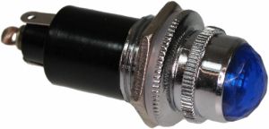 Lampka / kontrolka, niebieska LED komplet, 6,3V