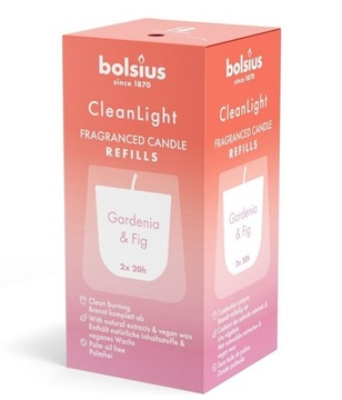 Bolsius CleanLight wkład zapachowy Gardenia i Figa