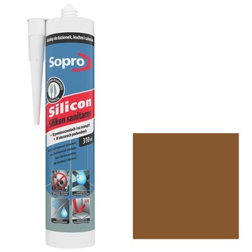 Sopro SILICON, silikon sanitarny umbra 310 ml