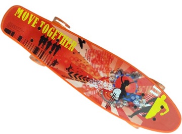 ДЕТСКИЙ СКЕЙБОРД FISZA ABEC-7 СВЕТЯЩИЕСЯ СВЕТОДИОДНЫЕ КОЛЕСА С ТВЕРДЫМ ГРАФИТТИ УЗОРОМ