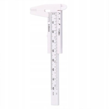 1 шт. линейка для бровей, двойная раздвижная шкала