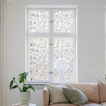 САМОКЛЕЯЩАЯСЯ ОКОННАЯ ПЛЕНКА С ДЕКОРАТИВНОЙ СТАТИЧЕСКОЙ КЛЕЙКОЙ 60*200СМ