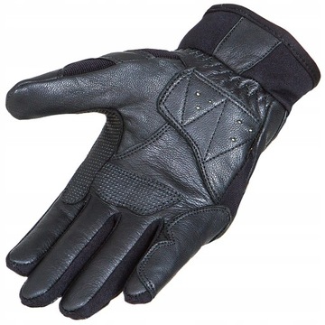 ЛЕГКИЕ МОТОЦИКЛЬНЫЕ ПЕРЧАТКИ WOLF ИЗ КОЖИ И ТЕКСТАЛЯ PRO-X ЧЕРНЫЕ 2XL
