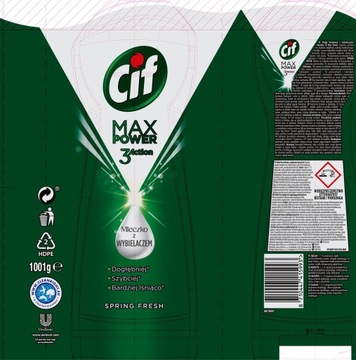 CIF Max Power Spring Fresh 1000 мл чистящего молока