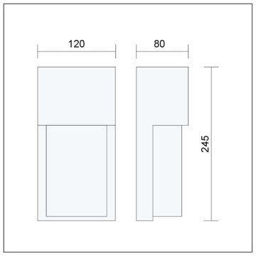 НАРУЖНЫЙ НАСТЕННЫЙ СВЕТИЛЬНИК ФАСАДНЫЙ САДОВЫЙ СВЕТИЛЬНИК E27