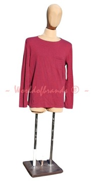 H&M Pasiasty sweter KARDIGAN bluzka paski jersey bluza z kieszonką zamsz XL
