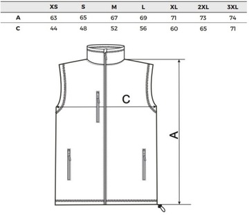 Kamizelka polarowa unisex 3XL Exit