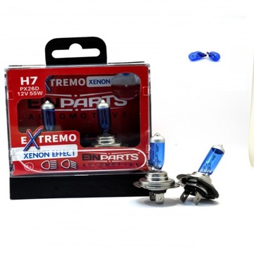 XENON EFEKT H7 EXTREMO PLUS 100% 6000k + W5W BLUE