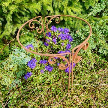 Стильная опора для растений, цветочных кустов, ПЕРГОЛА, сплошная, 40/60 см, 2 шт.