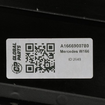 MERCEDES ML W166 LIŠTA STŘEŠNÍ LEVÝ ČERNÁ LESK A1666900780