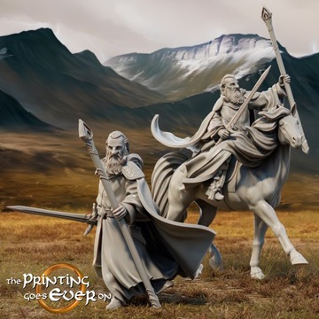 Gollnir the Wise On Foot and Mounted x2 The Printi
