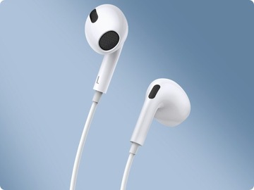 ПРОВОДНЫЕ НАУШНИКИ-ВКЛАДЫШИ BASEUS USB-C TYPE-C С МИКРОФОНОМ И РЕГУЛИРОВКОЙ