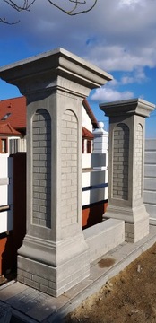 Бетонные заборы, усадебные столбы, каркас, стены