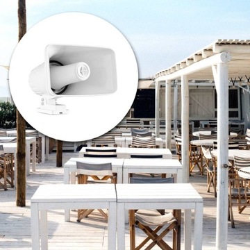 Внешний рупорный динамик 8 Ом 30 Вт белый PD