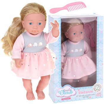 LALKA BOBAS zestaw z grzebieniem Dla dzieci duża 30 cm Na prezent