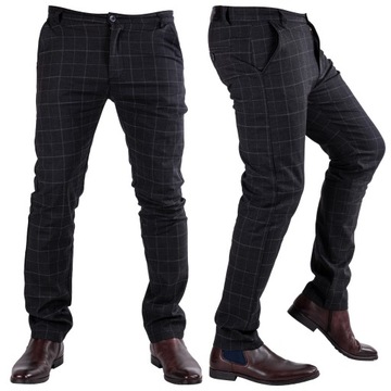 Eleganckie CHINOSY slim SOLER r. 30