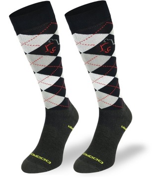 Przewiewne skarpety jeździeckie w romby lato 39-42