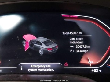 BMW Seria 5 G30-G31 2020 BMW Seria 5 2020r., 4X4, od ubezpieczalni 2.0 Benzyna 248KM, zdjęcie 10