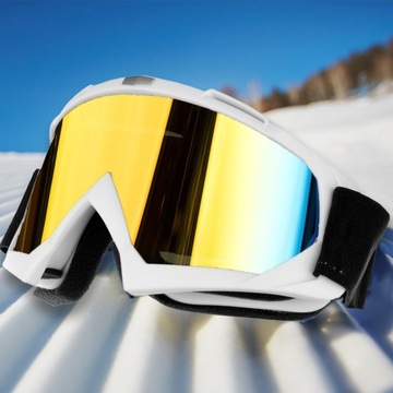 Gogle Narciarskie Okulary Na Narty Snowboard ZIMA Wiatroszczelne ANTYPARA