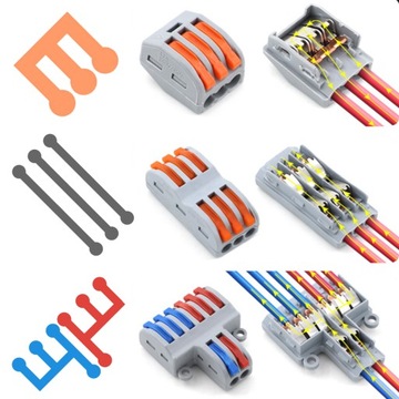 БЫСТРЫЙ КАБЕЛЬНЫЙ РАЗЪЕМ 2P ЭЛЕКТРИЧЕСКИЙ РАЗЪЕМ до 4 мм² - цветной